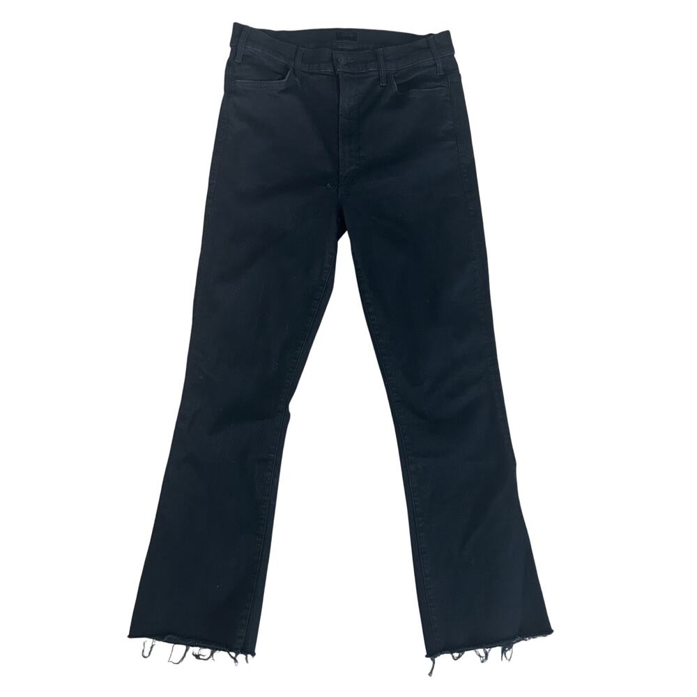 Mother black hustler ankle fray not guilty wash size 30